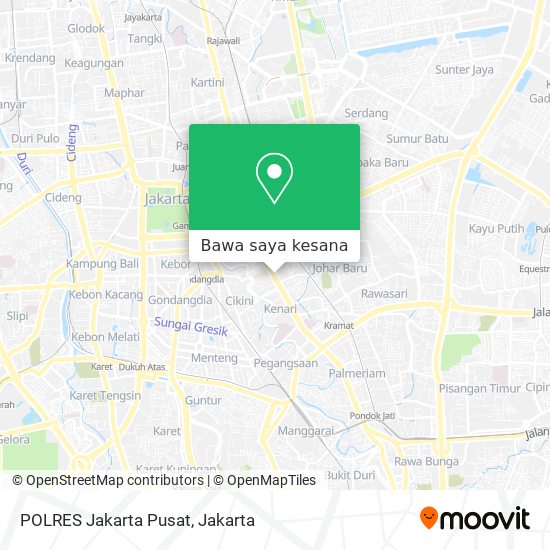Peta POLRES Jakarta Pusat