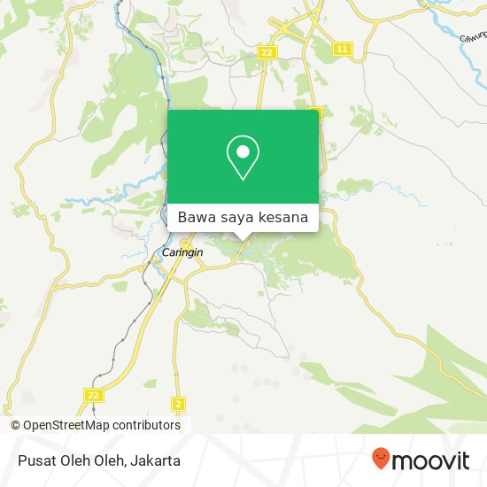 Peta Pusat Oleh Oleh, Jalan Raya Bogor Sukabumi Caringin