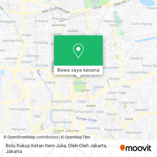Peta Bolu Kukus Ketan Item Julia, Oleh-Oleh Jakarta