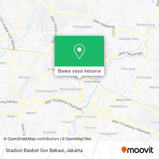 Peta Stadion Basket Gor Bekasi