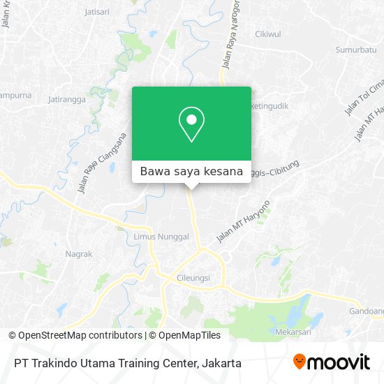 Peta PT Trakindo Utama Training Center