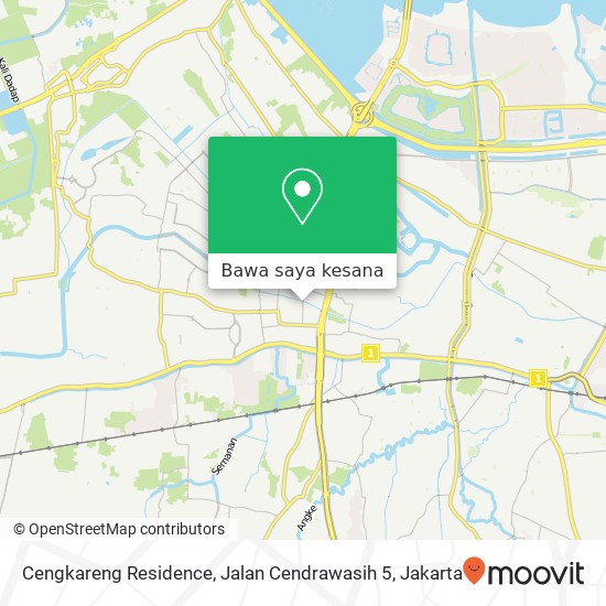 Peta Cengkareng Residence, Jalan Cendrawasih 5