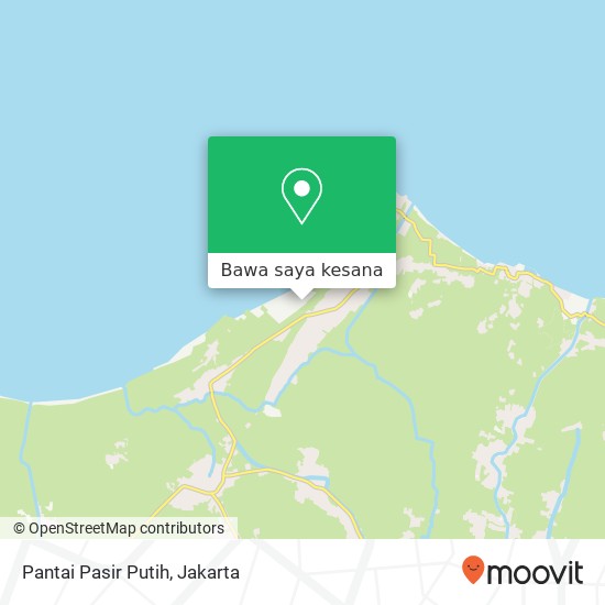 Peta Pantai Pasir Putih, Jalan Raya Tanjung Kait Mauk