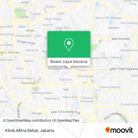 Peta Klinik Mitra Sehat