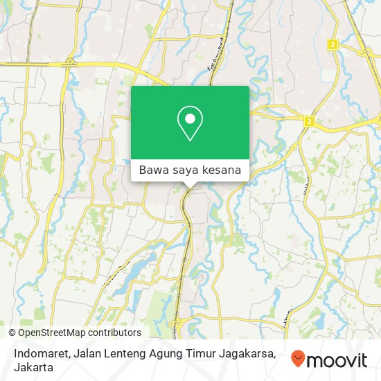 Peta Indomaret, Jalan Lenteng Agung Timur Jagakarsa