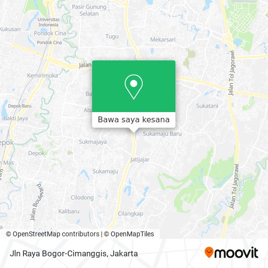 Peta Jln Raya Bogor-Cimanggis