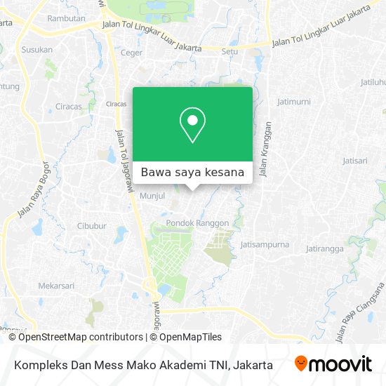 Peta Kompleks Dan Mess Mako Akademi TNI