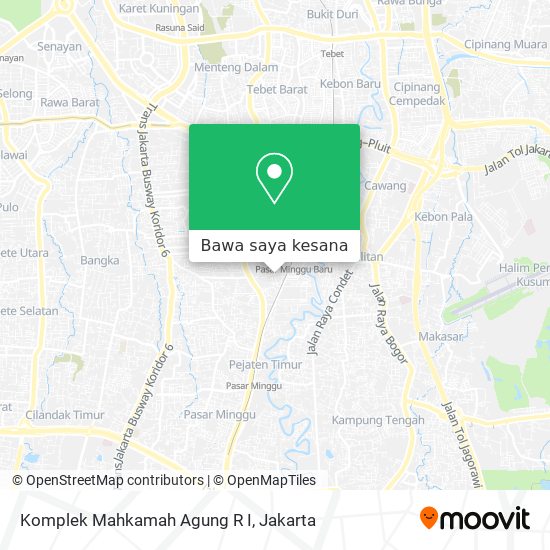 Peta Komplek Mahkamah Agung R I