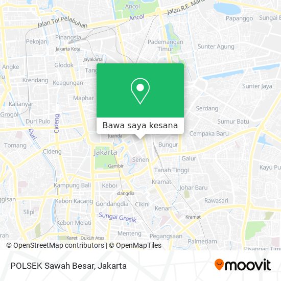 Peta POLSEK Sawah Besar