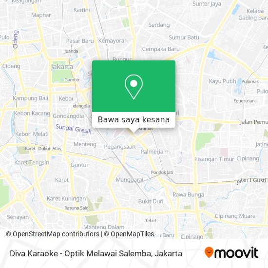 Peta Diva Karaoke - Optik Melawai Salemba