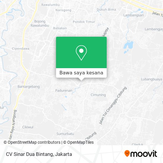 Peta CV Sinar Dua Bintang