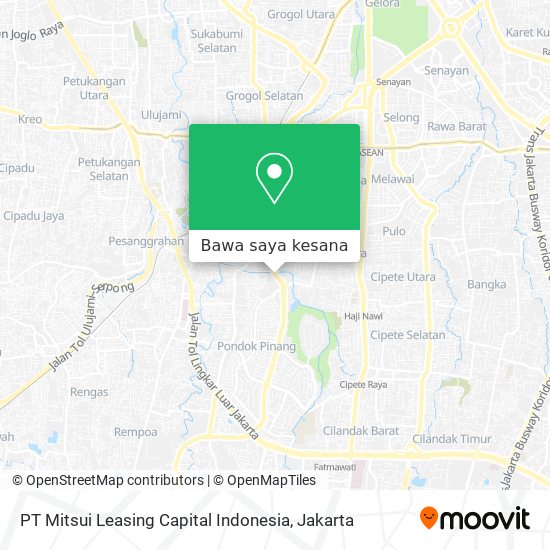 Peta PT Mitsui Leasing Capital Indonesia