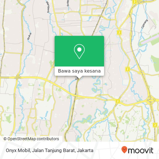 Peta Onyx Mobil, Jalan Tanjung Barat