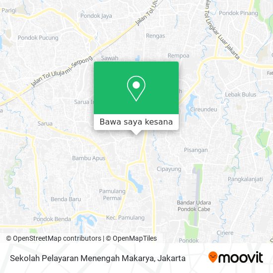 Peta Sekolah Pelayaran Menengah Makarya