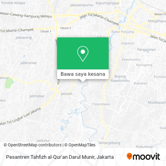 Peta Pesantren Tahfizh al-Qur'an Darul Munir