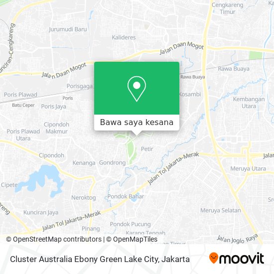 Peta Cluster Australia Ebony Green Lake City