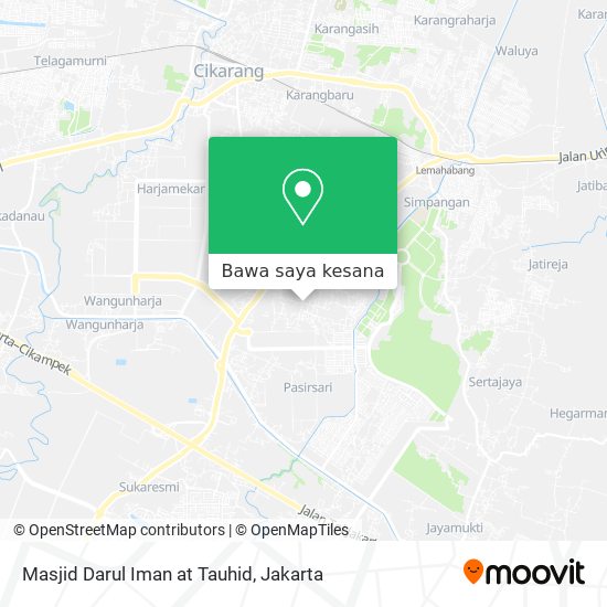 Peta Masjid Darul Iman at Tauhid
