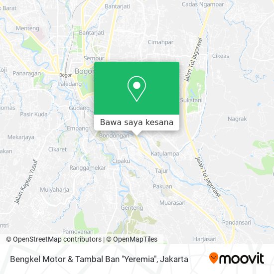 Peta Bengkel Motor & Tambal Ban "Yeremia"