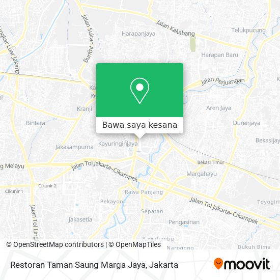 Peta Restoran Taman Saung Marga Jaya