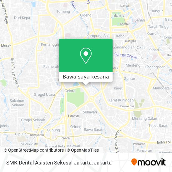 Peta SMK Dental Asisten Sekesal Jakarta