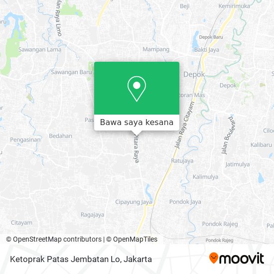Peta Ketoprak Patas Jembatan Lo