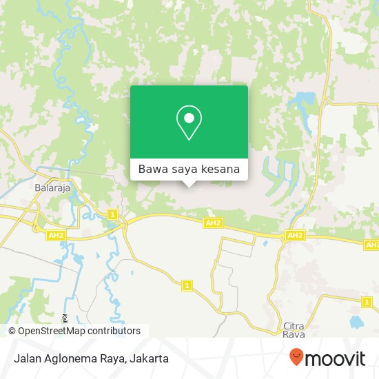 Peta Jalan Aglonema Raya, Sindang Jaya