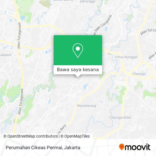 Peta Perumahan Cikeas Permai