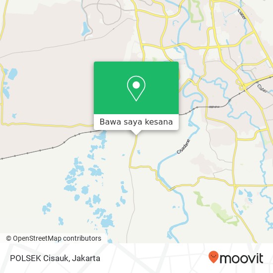 Peta POLSEK Cisauk, Jalan Raya Lapan