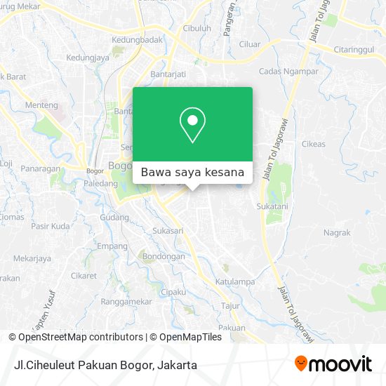 Peta Jl.Ciheuleut Pakuan Bogor