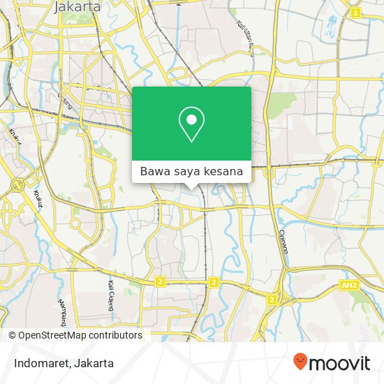 Peta Indomaret, Jalan Bukit Duri Selatan