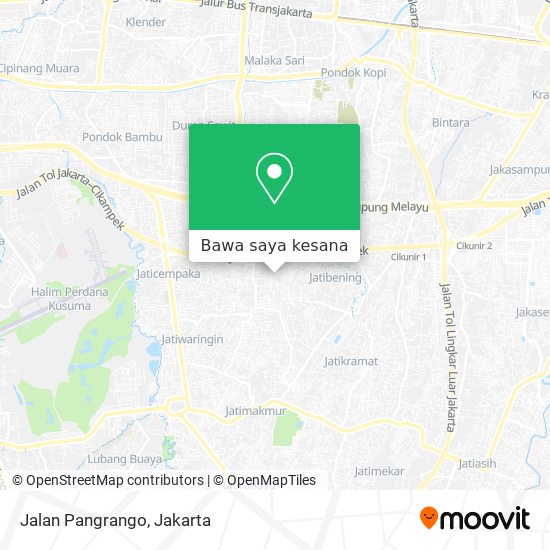 Peta Jalan Pangrango