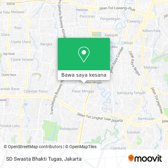 Peta SD Swasta Bhakti Tugas