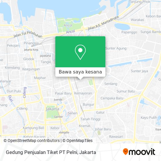 Peta Gedung Penjualan Tiket PT Pelni