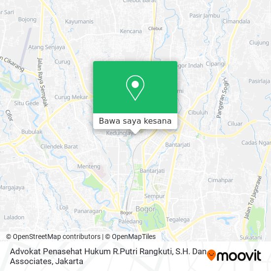 Peta Advokat Penasehat Hukum R.Putri Rangkuti, S.H. Dan Associates