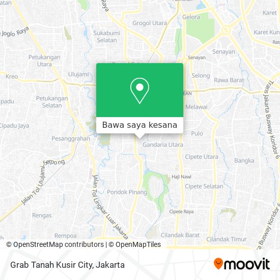 Peta Grab Tanah Kusir City