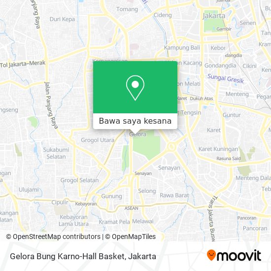 Peta Gelora Bung Karno-Hall Basket