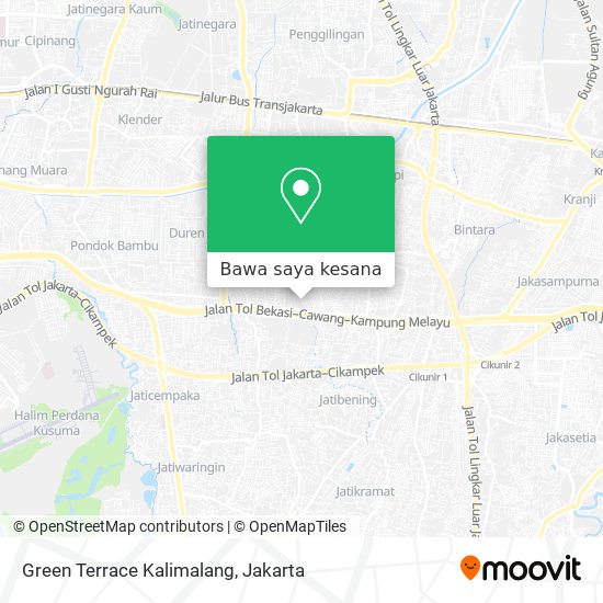 Peta Green Terrace Kalimalang