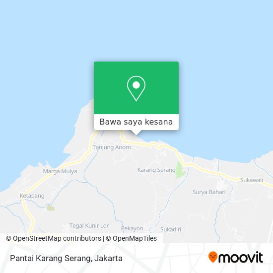 Peta Pantai Karang Serang