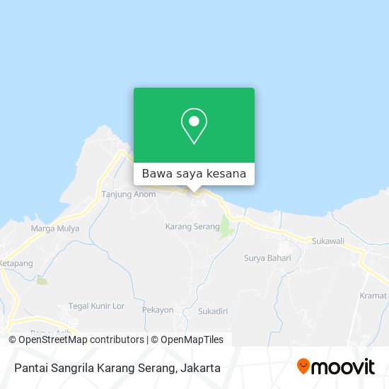 Peta Pantai Sangrila Karang Serang