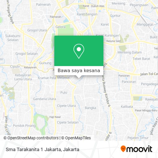 Peta Sma Tarakanita 1 Jakarta