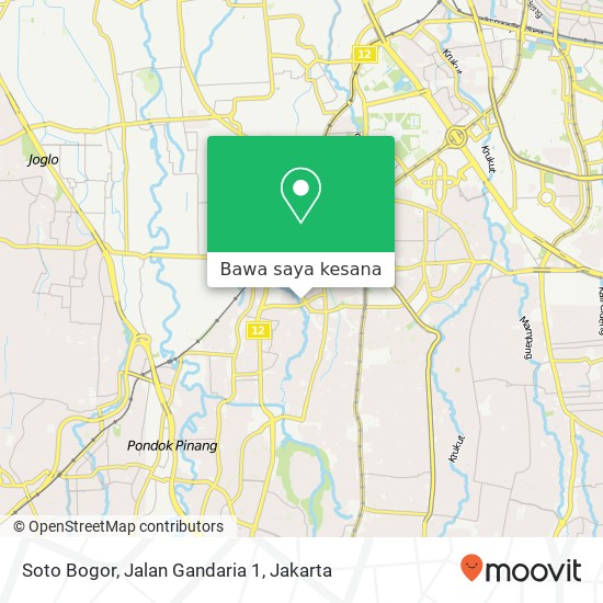 Peta Soto Bogor, Jalan Gandaria 1