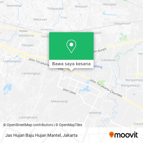 Peta Jas Hujan Baju Hujan Mantel