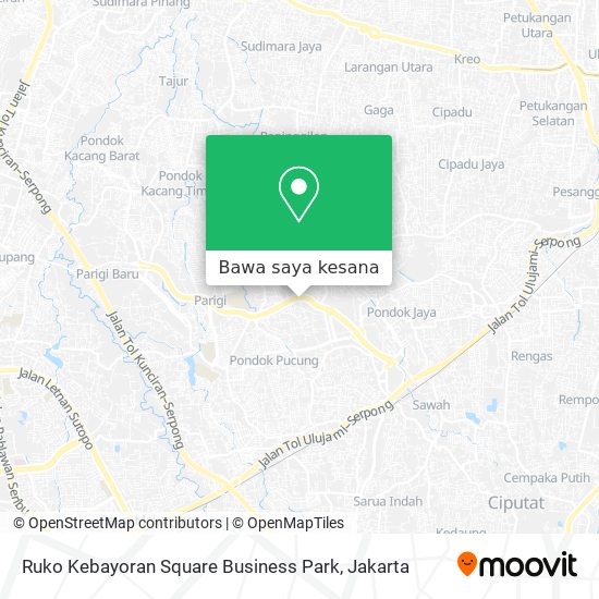 Peta Ruko Kebayoran Square Business Park
