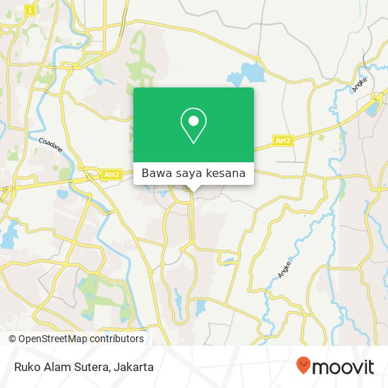 Peta Ruko Alam Sutera, Jalan Ruko Jalur Sutera Timur Pinang