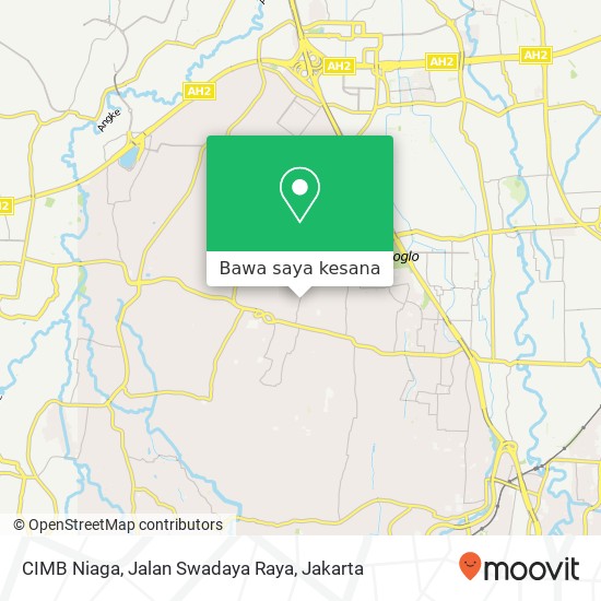 Peta CIMB Niaga, Jalan Swadaya Raya