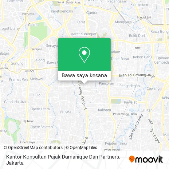 Peta Kantor Konsultan Pajak Damanique Dan Partners