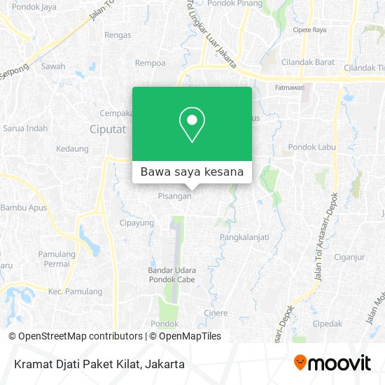 Peta Kramat Djati Paket Kilat