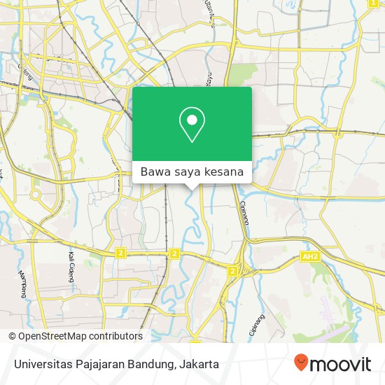 Peta Universitas Pajajaran Bandung, Jalan Ciliwung Jatinegara