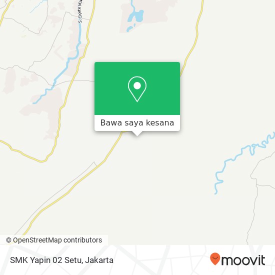 Peta SMK Yapin 02 Setu, Jalan Setu Serang