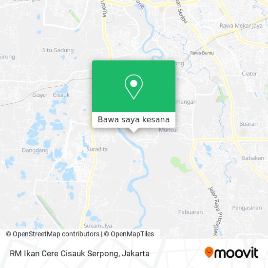 Peta RM Ikan Cere Cisauk Serpong